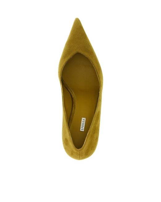 Le Silla Green Vivienne V-Neck Heeled Pumps