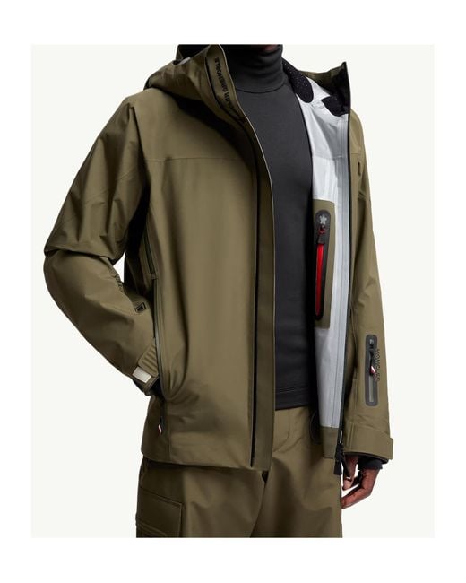 Moncler Green Grenoble Hinterburgs Hooded Ski Jacket for men