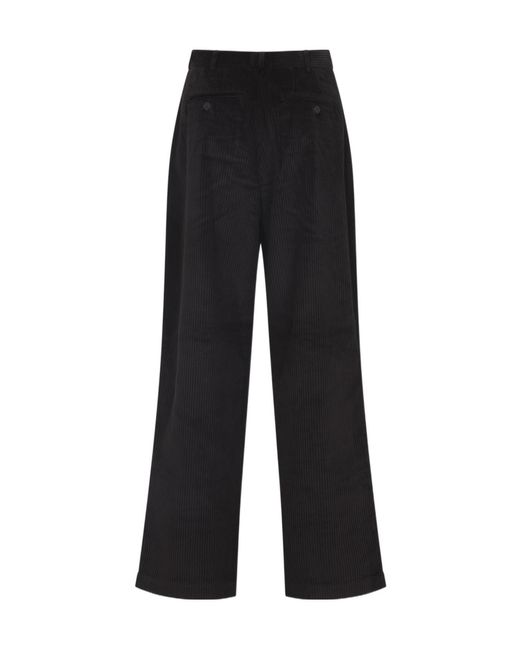 Frankie Shop Black Button Corduroy Trousers