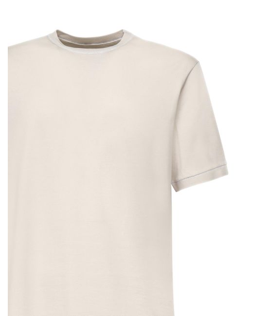 Eleventy White Crew Neck T-Shirt for men