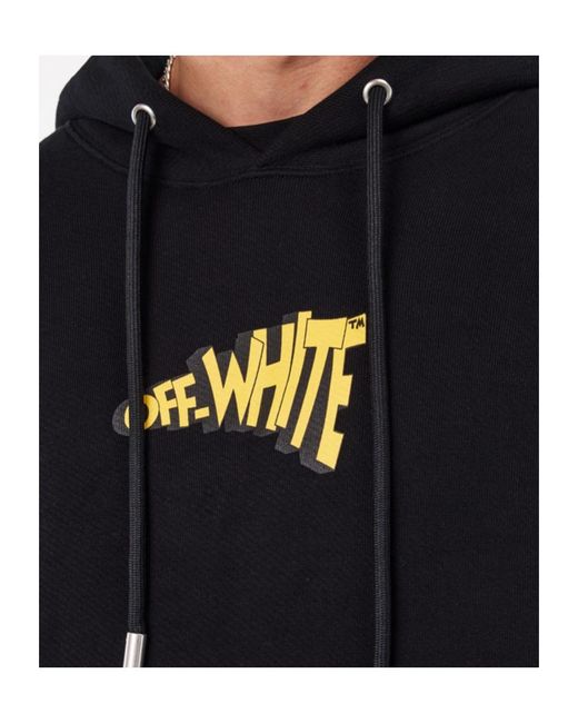 Off-White c/o Virgil Abloh Blue Arrow Long-Sleeve Hooded Sweatshirt for men