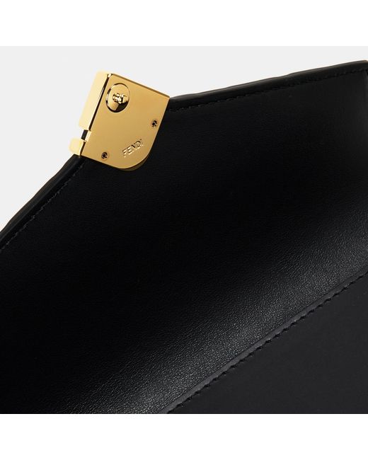 Fendi Black Ff Diamonds Wallet On Chain