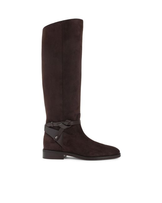 Jimmy Choo Brown Round Toe Boots