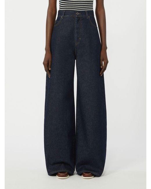 Weekend by Maxmara Blue Tabella Wide Leg Jeans