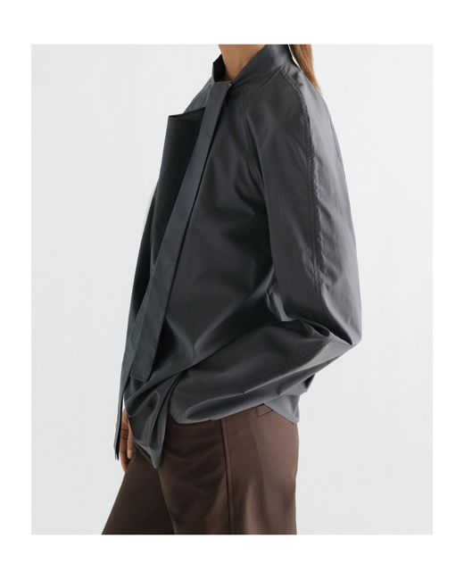 Lemaire Gray Ascot Blouse