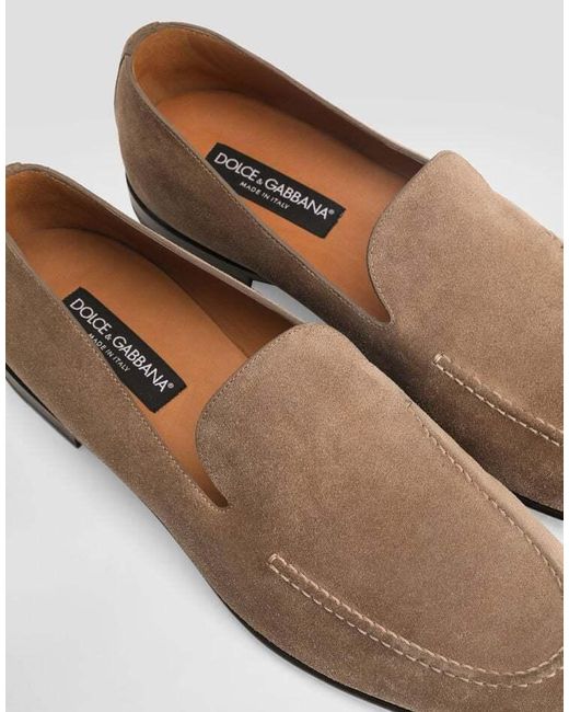 Dolce & Gabbana Brown Slip-On Loafers for men