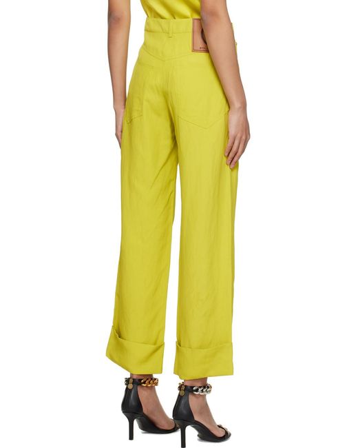 Stella McCartney Green Logo Patch Jeans