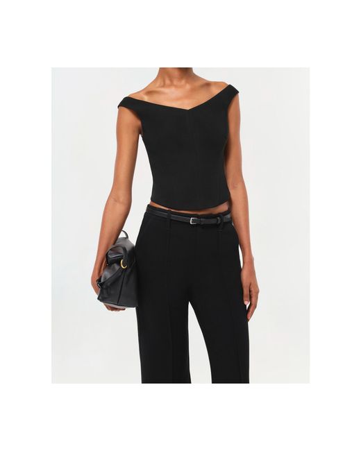 Jonathan Simkhai Black Ansel Trousers
