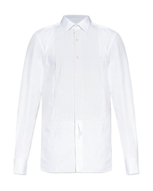 Tom Ford White Long Sleeved Button-Up Shirt for men