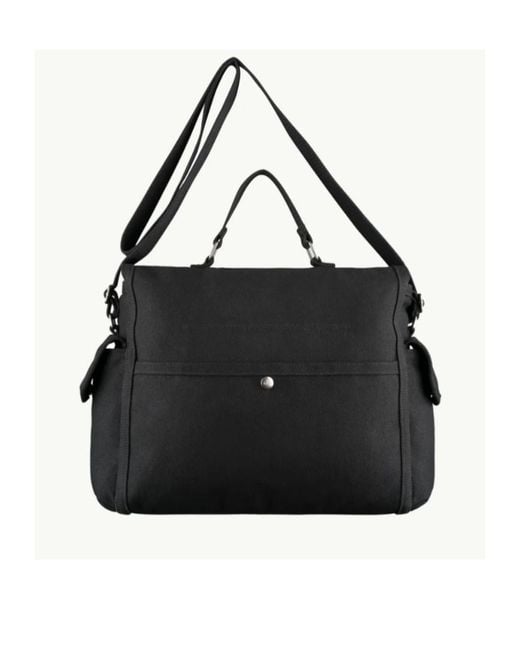 A.P.C. Black Recuperation Foldover Messenger Bag for men