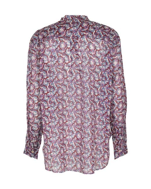 Isabel Marant Purple Isabel Marant Étoile Allover Floral Printed Shirt