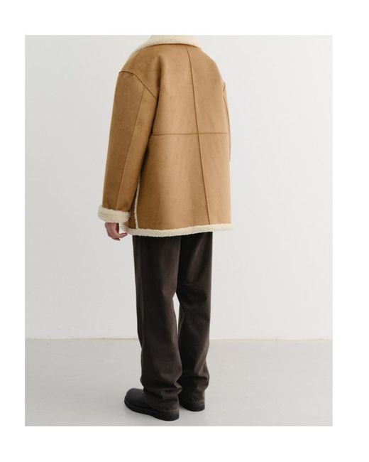 DUNST Natural Reversible Shearling Jacket for men
