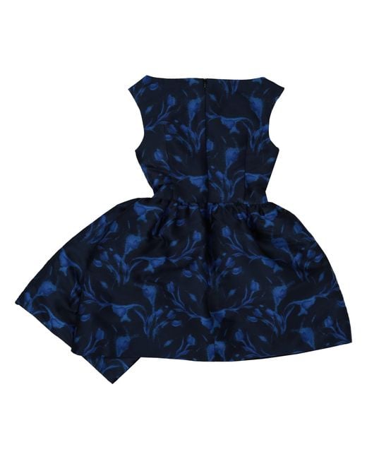 ShuShu/Tong Blue Asymmetric Panel Short Dress