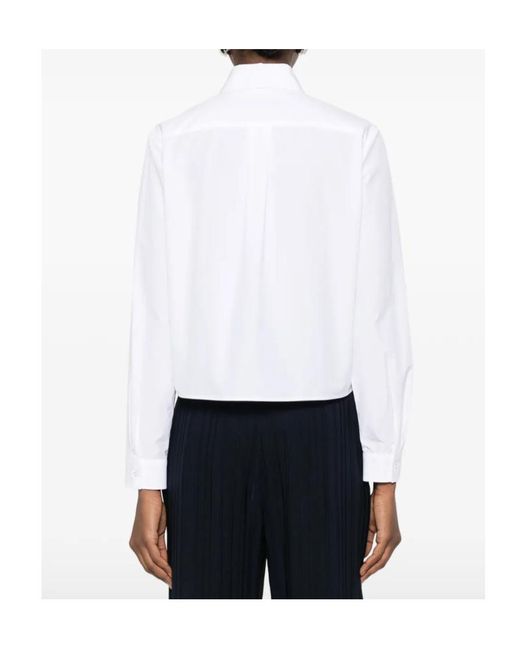 Fabiana Filippi White Crystal-Embellishment Shirt