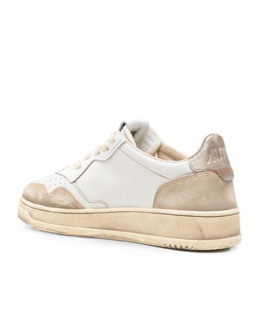 Autry Natural Super Vintage Logo-Detail Sneakers for men
