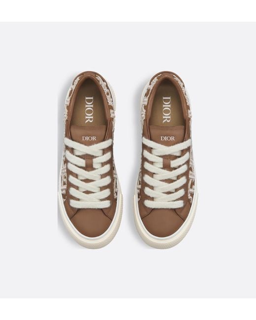 Dior Brown Homme B33 Spin Sneakers for men