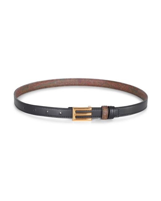 Etro Multicolor Reversible Paisley Belt