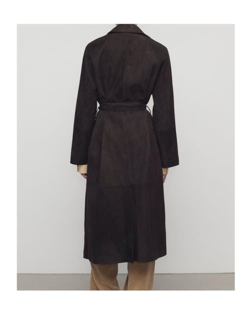 The Row Black Solana Belted Coat