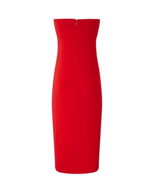 Pinko Evening Contoured Neckline Midi Dress