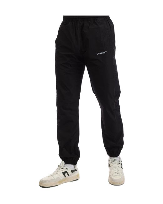 Off-White c/o Virgil Abloh Black Diagonal Outline Track Pants for men