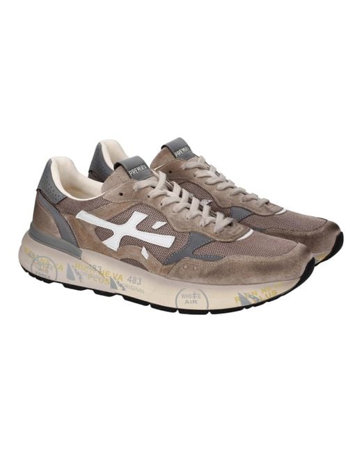 Premiata Gray Mick 0.1 Lace-Up Sneakers for men