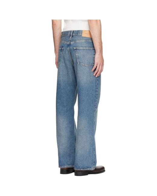 sunflower Blue Wide Leg Jeans for men