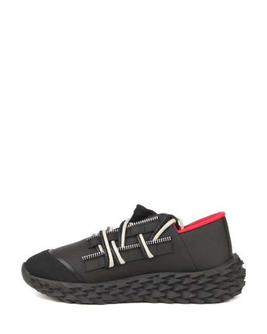 Giuseppe Zanotti Black Lace-Up Sneakers for men