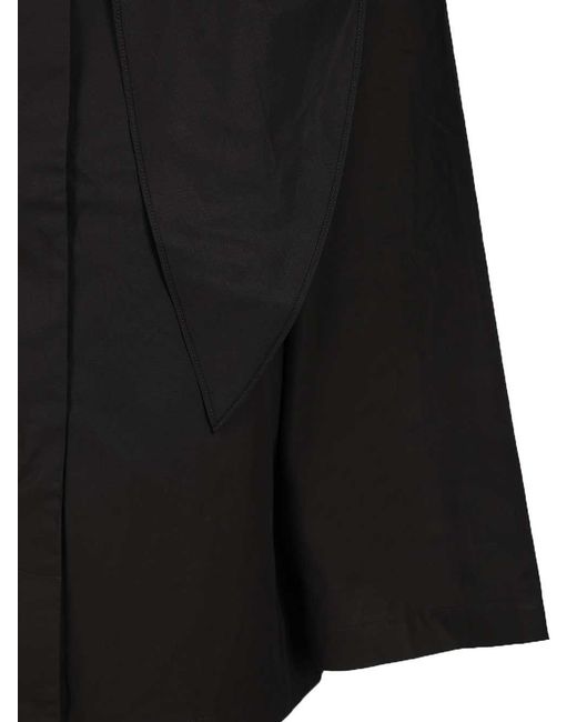 Totême  Black Totême Scarf Detailed Long Sleeved Jacket