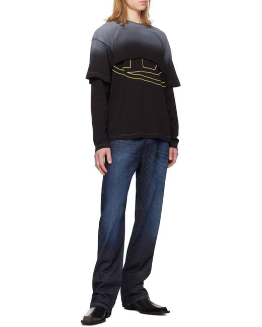 DIESEL Blue D Reel Jogg Loose Jeans for men
