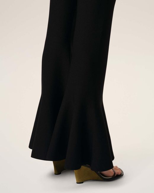 AMI Black Ami Godet Short Trousers