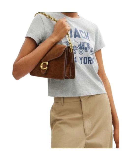 COACH Brown Chain Tabby Shoulder Bag