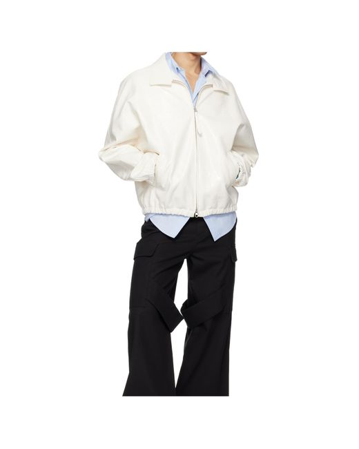 Courreges White Zip-Fastening Jacket for men