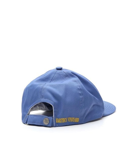 Off-White c/o Virgil Abloh Blue Embroidered Baseball Cap