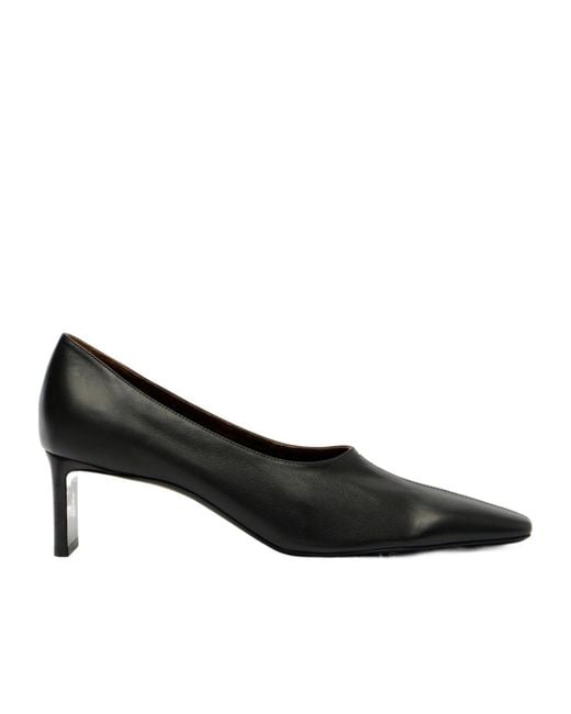 Khaite Black Cecilia Leather Pumps
