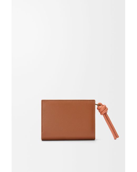 Loewe Brown Knot Compact Wallet