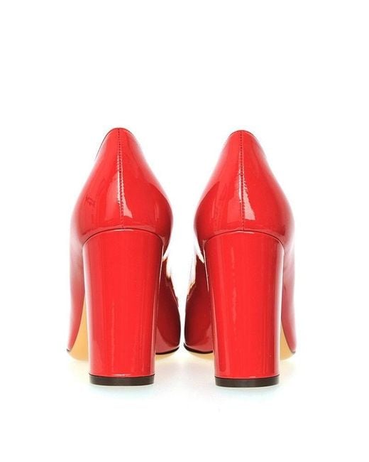 Ferragamo Red Bow High Heels