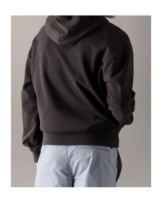 Moose Knuckles Blue True North Logo Hoodie for men