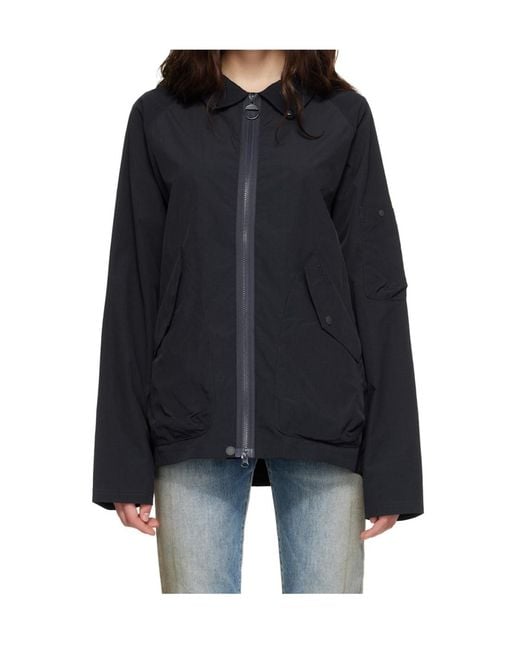 Barbour Black Zip-Up Jacket