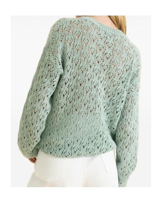 Eleventy Green Long Sleeve Sweater
