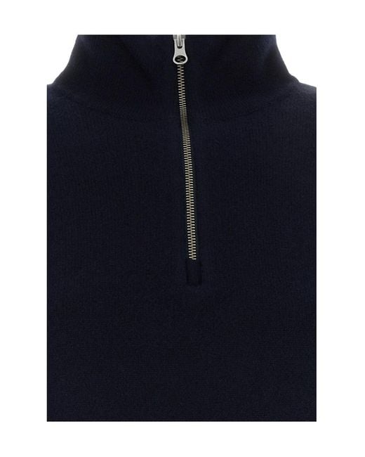 Extreme Cashmere Blue N235 Hike Half Zip Sweater for men