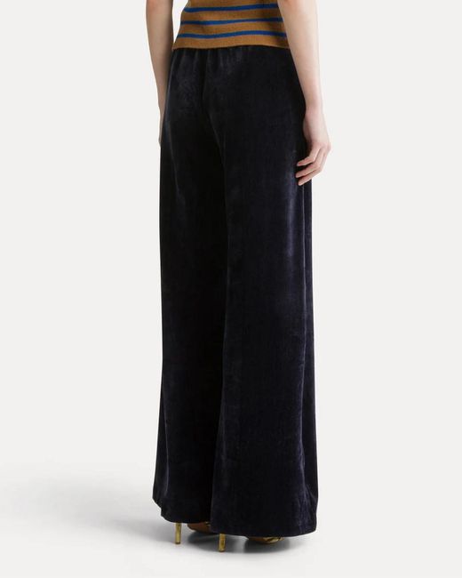 Forte_forte Blue Elastic-Waist Casual Trousers