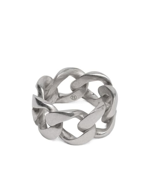 Maison Margiela White Maillons Chain Ring for men