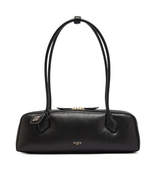 Alaïa Black Le Teckel Medium Grained Leather Shoulder Bag