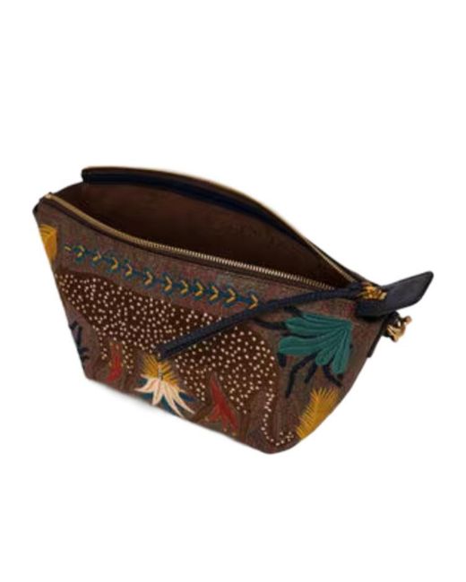 Etro Brown X Tabby Booth Arnica Shoulder Bag With Embroidery