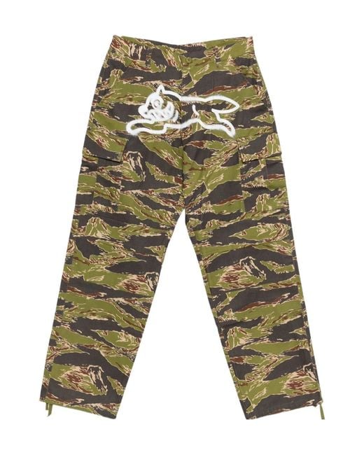 ICECREAM Gray Logo Print Patch Pocket Trousers for men