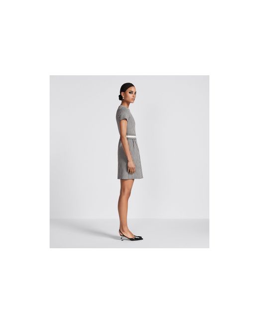Dior Gray Short Flared Dress