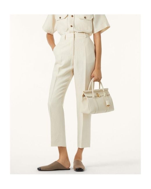 Loro Piana White Dermot Trousers