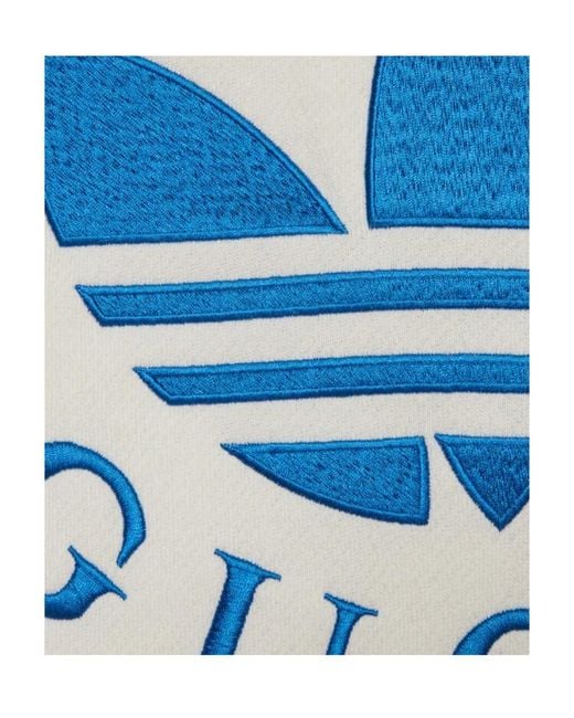 Gucci White X Adidas Co-Branded Collection Of Logo Sweaters