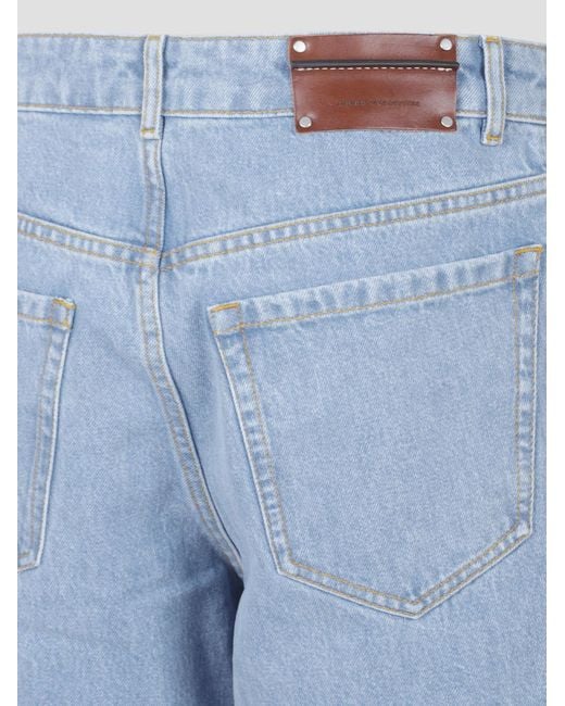 Dries Van Noten Blue Belt Loop Jeans for men