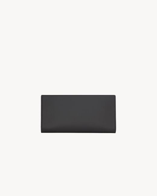 Saint Laurent Black Large Zip Wallet for men